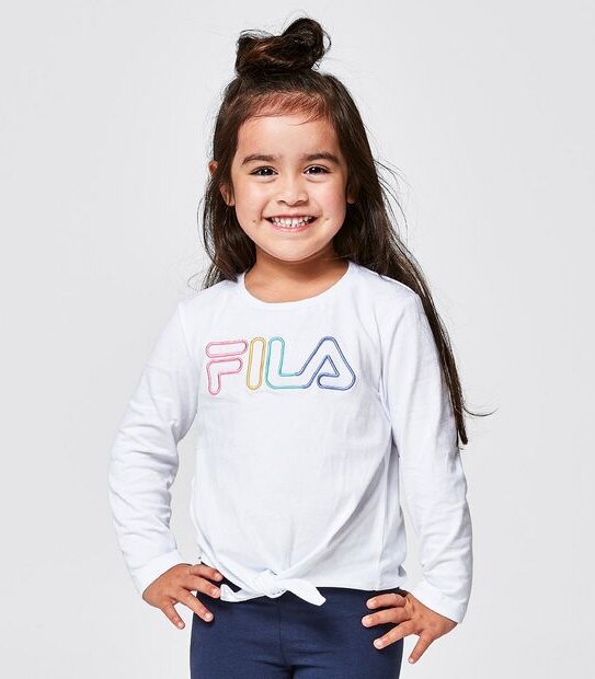 Fila Rainbow Long Sleeve Top - White