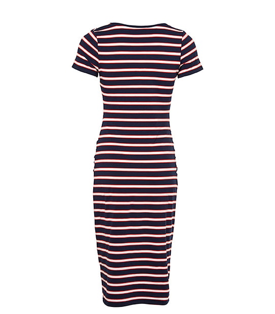 Maternity Bodycon Dress - Red / Navy / White