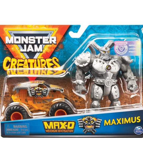 Monster Jam 1:64 Die Cast & Creature Figurine Assorted