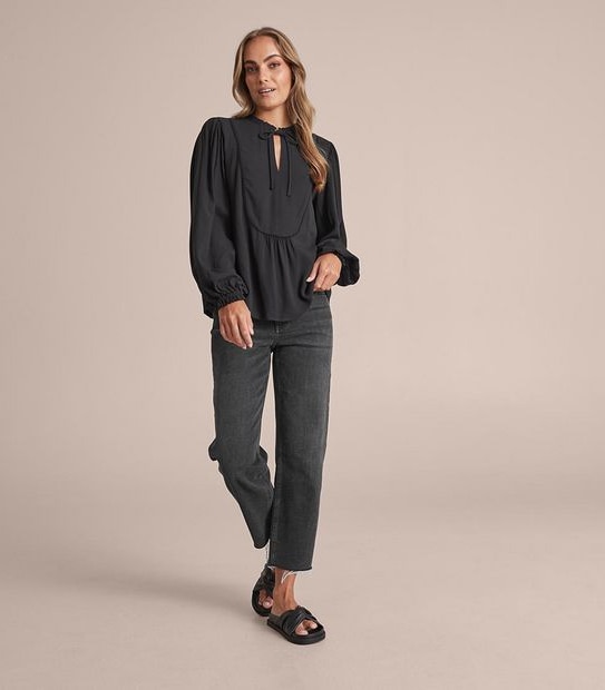 Bib Detail Blouse