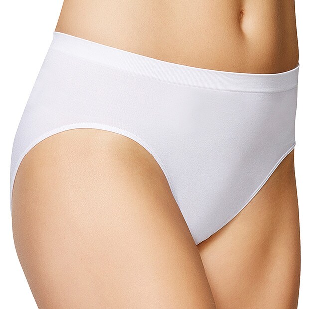 Seamfree High Cut Briefs - White Seamfree High Cut Briefs - White