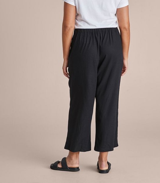 Curve Linen Blend Crop Pants