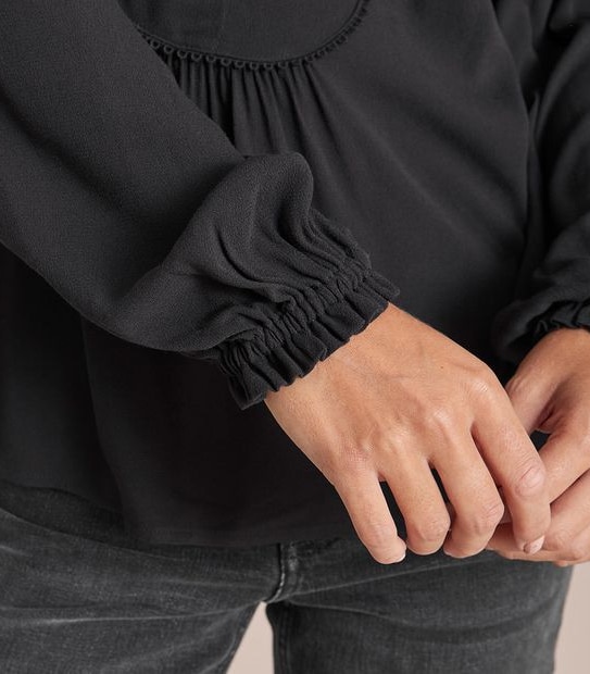 Bib Detail Blouse