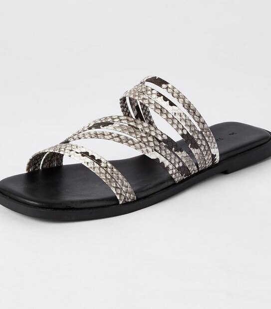 Madison Strappy Sandals - Snake Print