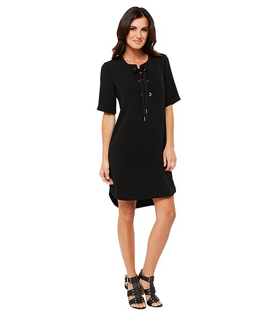 Yours Sincerely Eyelet Dress - Black