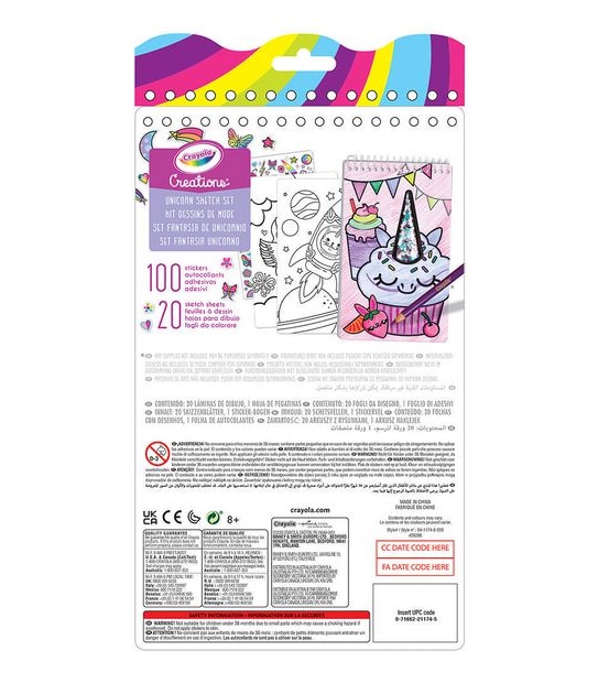 Crayola Creations Unicorn Sketch Set