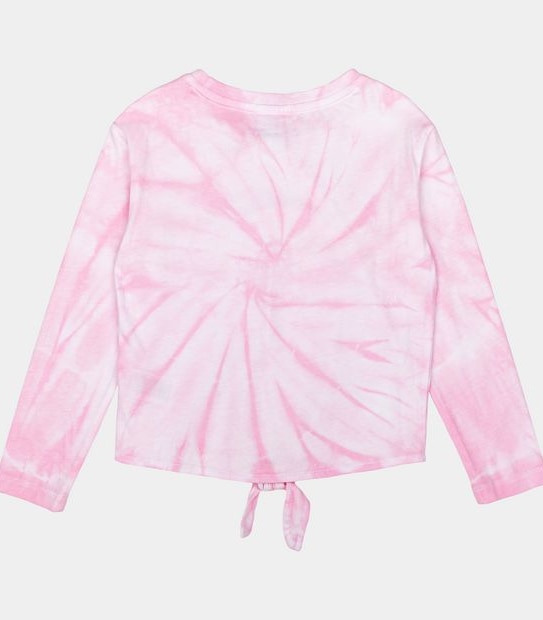 Piping Hot Tie Dye Tie Front Top