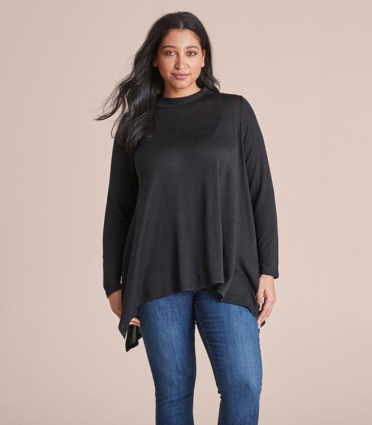 Curve Mock Neck Top