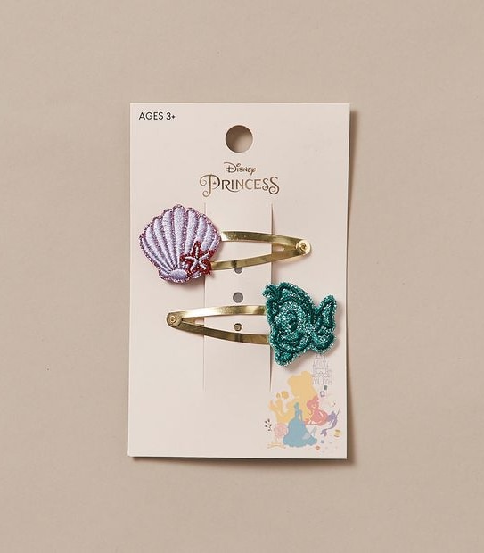 2 Pack Disney Princess Licensed Little Mermaid Hair Clips 