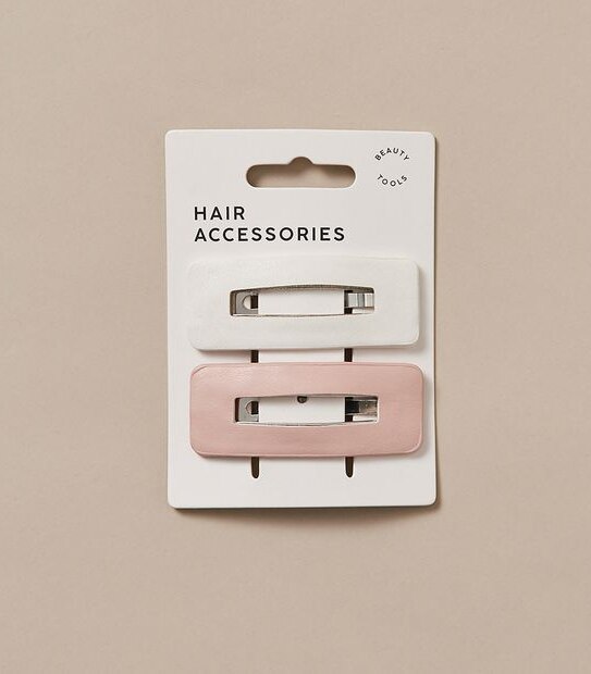 2 Pack PU Clips - Pink