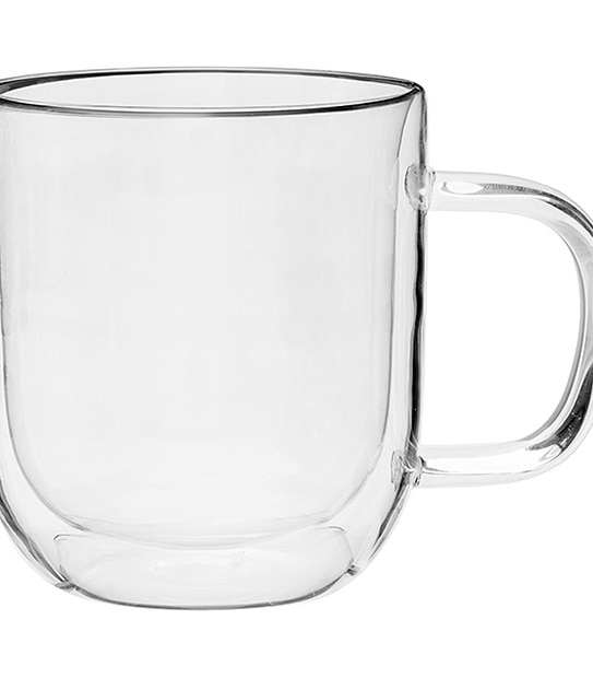 Canteen Set of 2 Double Wall Mug Glass
