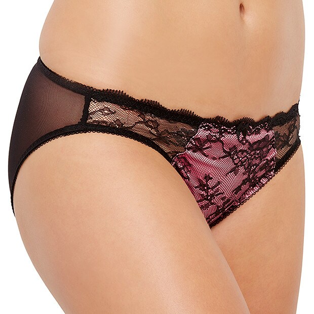 Collette Dinnigan Wild Hearts Satin & Lace Hipster Briefs Collette Dinnigan Wild Hearts Satin & Lace Hipster Briefs