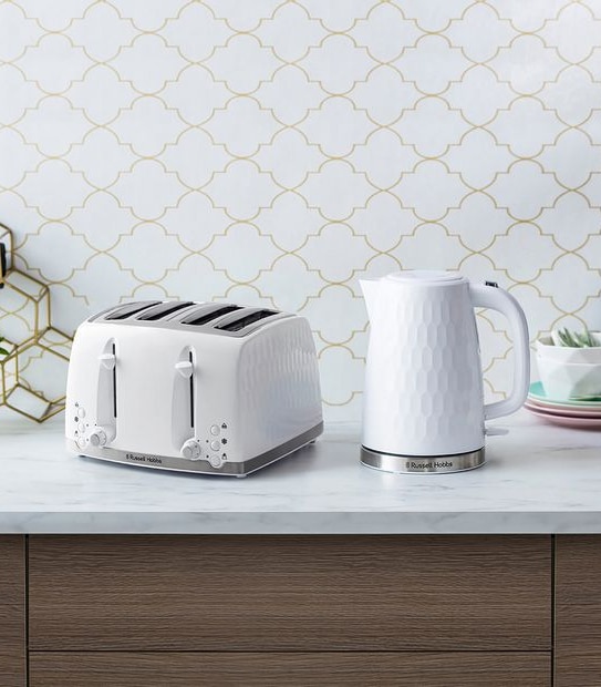 Russell Hobbs 4 Slice Toaster White RHT704W Target Australia