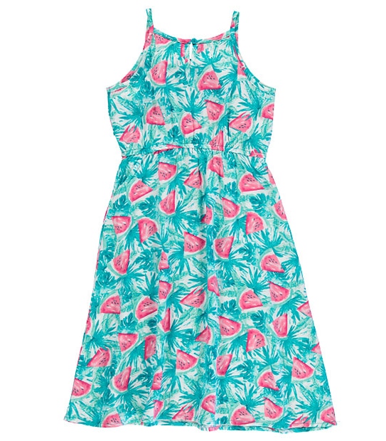 Watermelon Print Maxi Dress