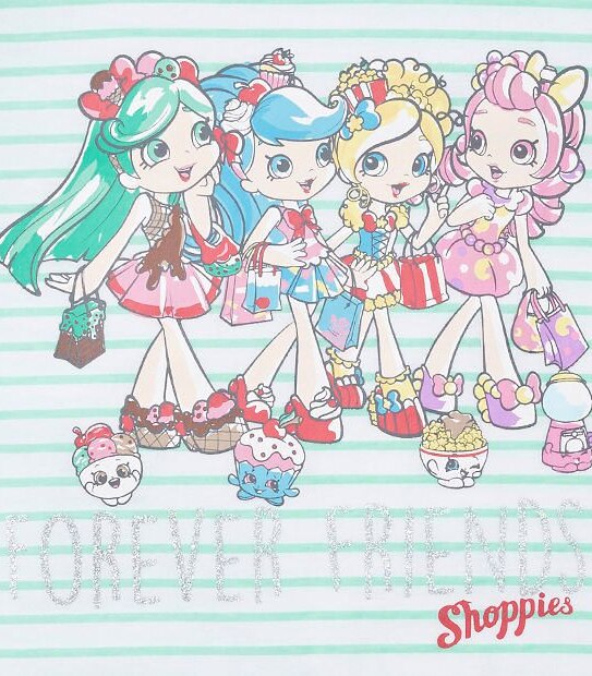 Shopkins Shoppies Short Sleeve Stripe T-Shirt 3 of 3