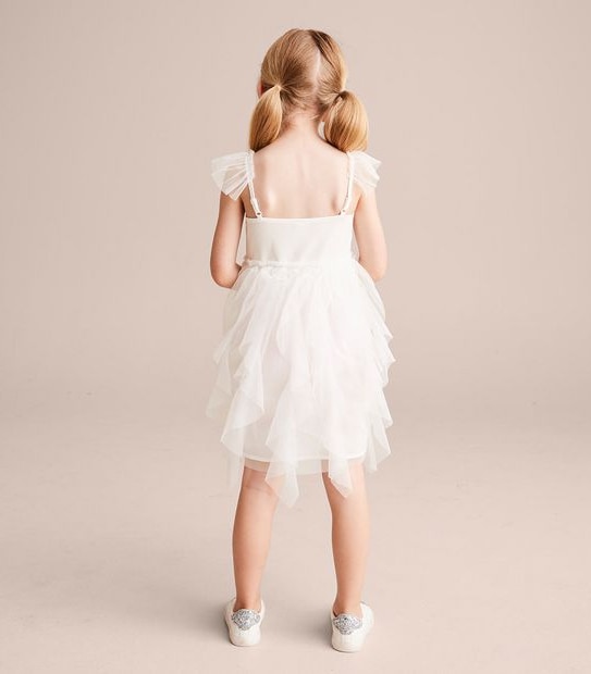 Applique Floral Tutu Dress