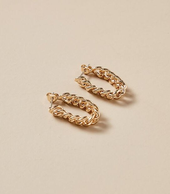 Drop Chain Earrings - Gold