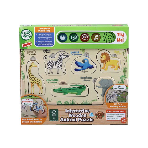 LeapFrog Interactive Wooden Animal Puzzle | Target Australia LeapFrog Interactive Wooden Animal Puzzle | Target Australia