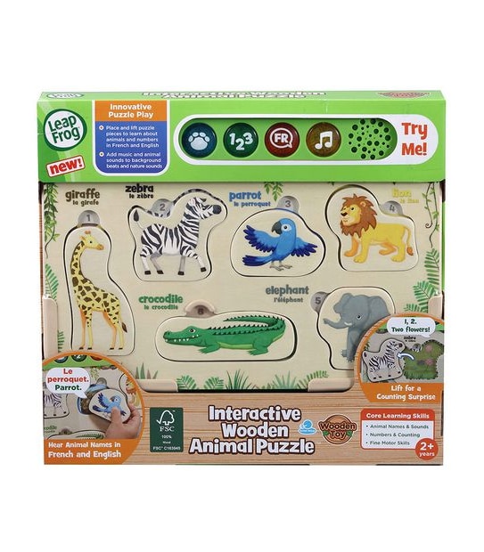 LeapFrog Interactive Wooden Animal Puzzle