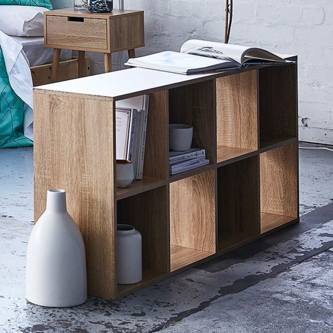 8 Cube Storage Unit Wood Look Target Australia