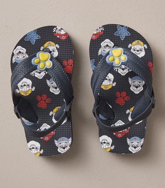 Kids Junior Paw Patrol Backstrap Recycled Thongs