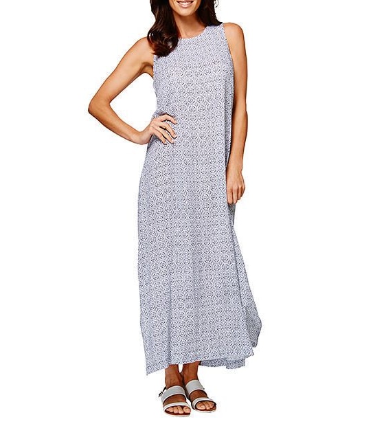 Maxi Dress - Geo Tile Print