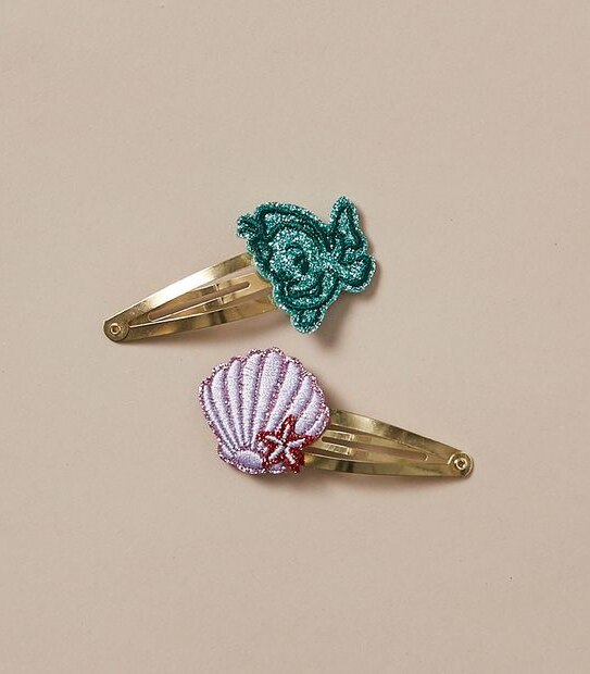 2 Pack Disney Princess Licensed Little Mermaid Hair Clips 
