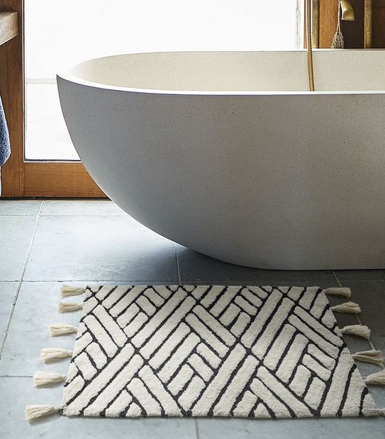 Audrey Textured Bath Mat