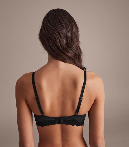 Lace and Mesh Plunge Bra; Style: TLPLB090