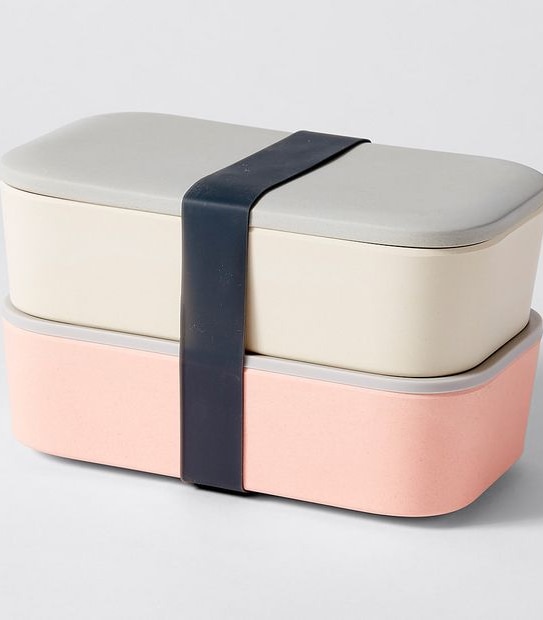 Double Lunch Box with Silicone Band