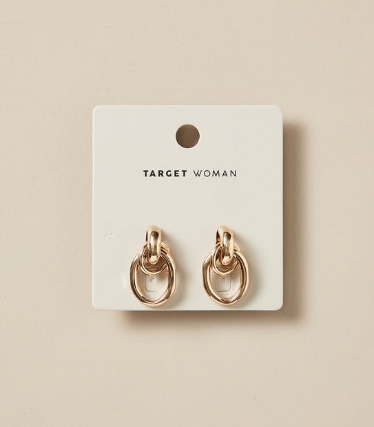Drop Knocker Earrings - Gold