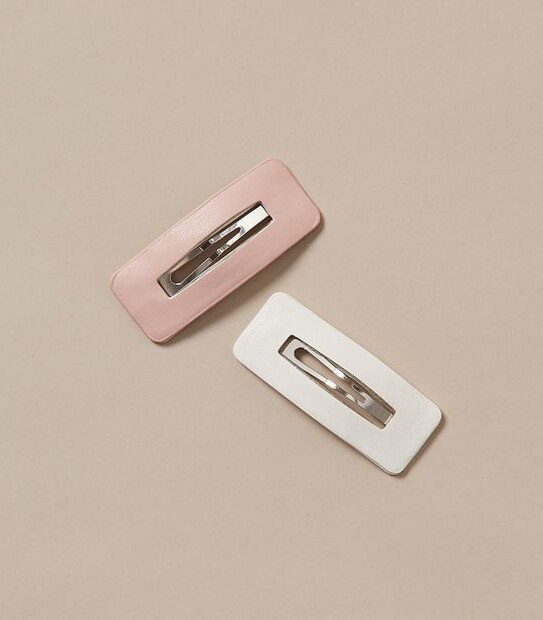 2 Pack PU Clips - Pink