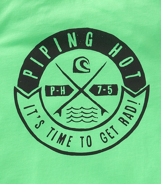 Boys' Piping Hot Print T-Shirt - Fluoro Lime