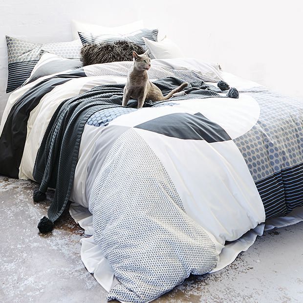 Industry Block Quilt Cover Set Target Australia