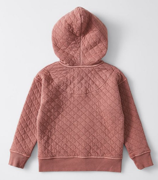 Long Sleeve Quilted Zip Jacket - Pink