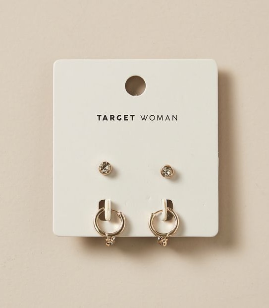 2 Pack Stud Earrings