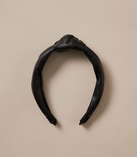 PU Knot Headband - Black
