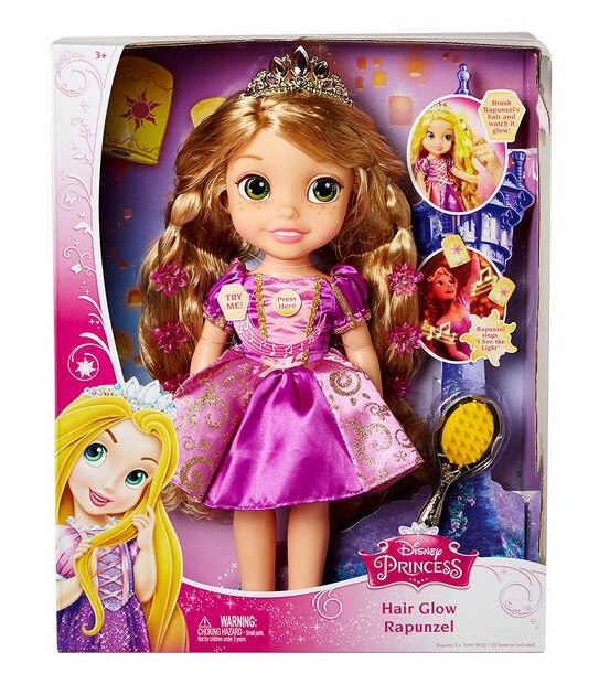 Disney Princess Hair Glow Rapunzel Doll
