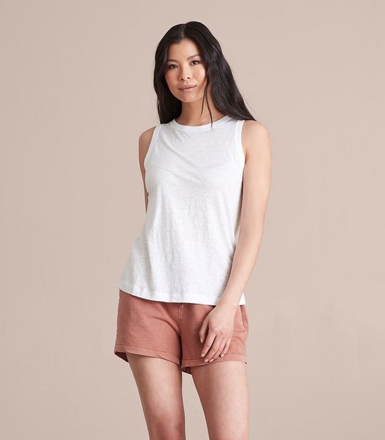 Linen Blend Tank Top