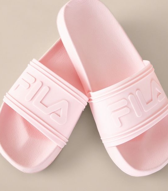 Kids Fila Mestre Slides - Pink
