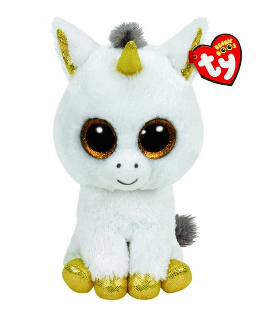 Ty Beanie Boos Large Pegasus White Unicorn