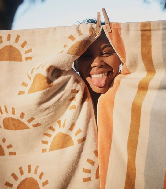 Kids Tatum Sunshine Jacquard Beach Towel