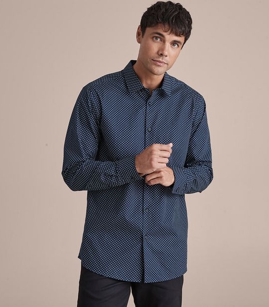 Preview Dot Print Long Sleeve Shirt