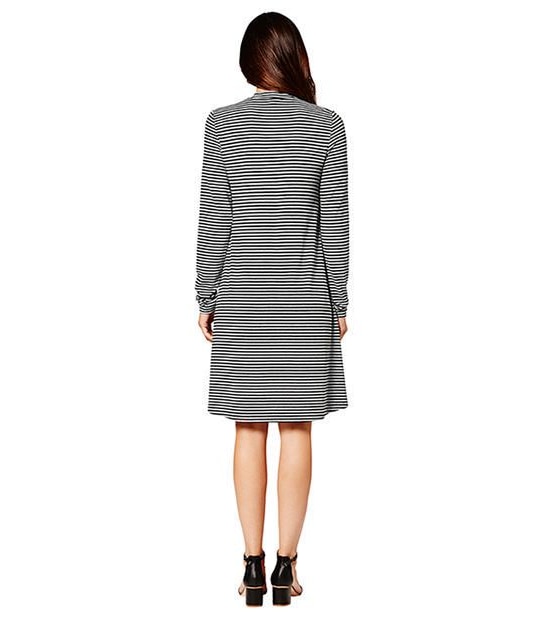 Stripe Swing Dress - Black / Grey 4 of 6