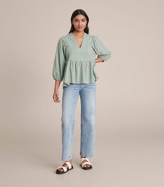 Gathered Peplum Blouse 5 of 5