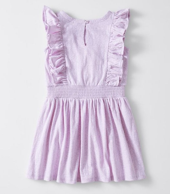 Ruffle Shirred Dress - Lilac