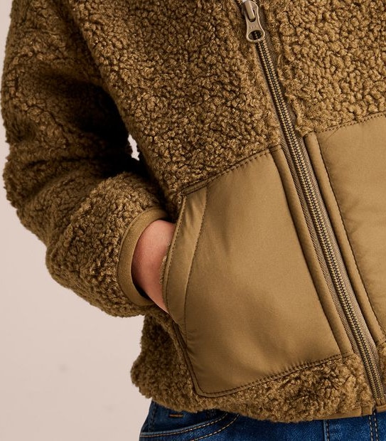 Zip Thru Teddy Fleece Jacket