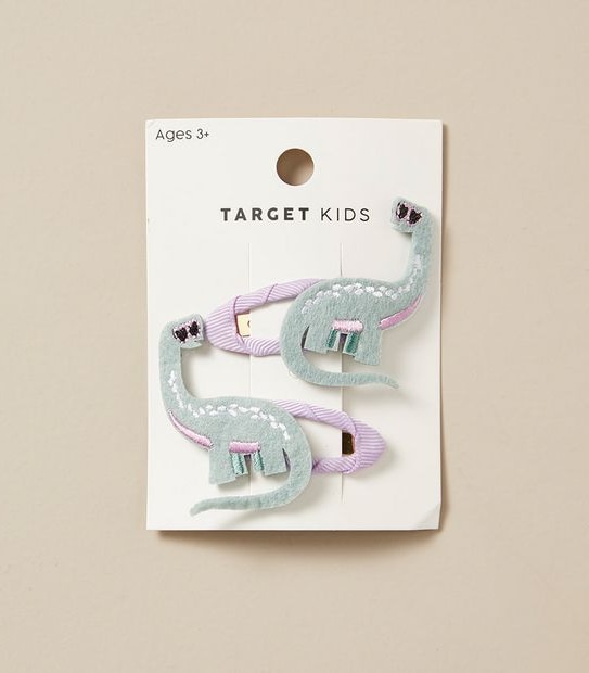 2 Pack Dino Hair Clips