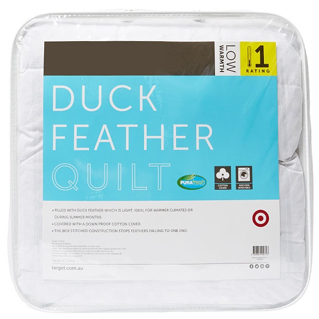 Duck Feather Quilt - Low Warmth Rating Duck Feather Quilt - Low Warmth Rating