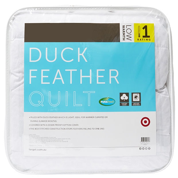 Duck Feather Quilt - Low Warmth Rating